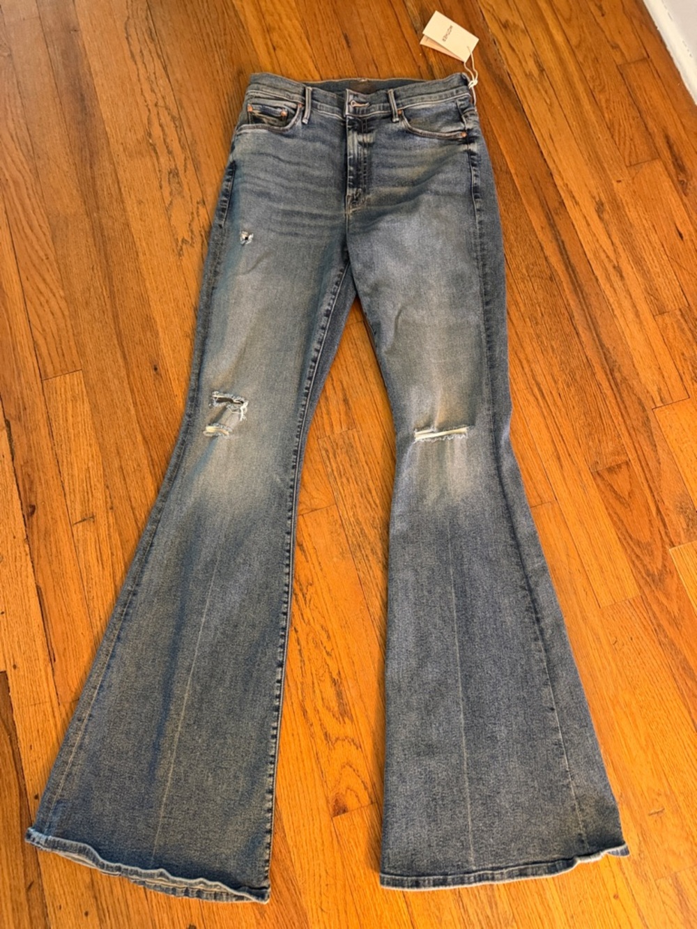 Mother Denim Women's Super Cruiser High-Rise Flare Jeans